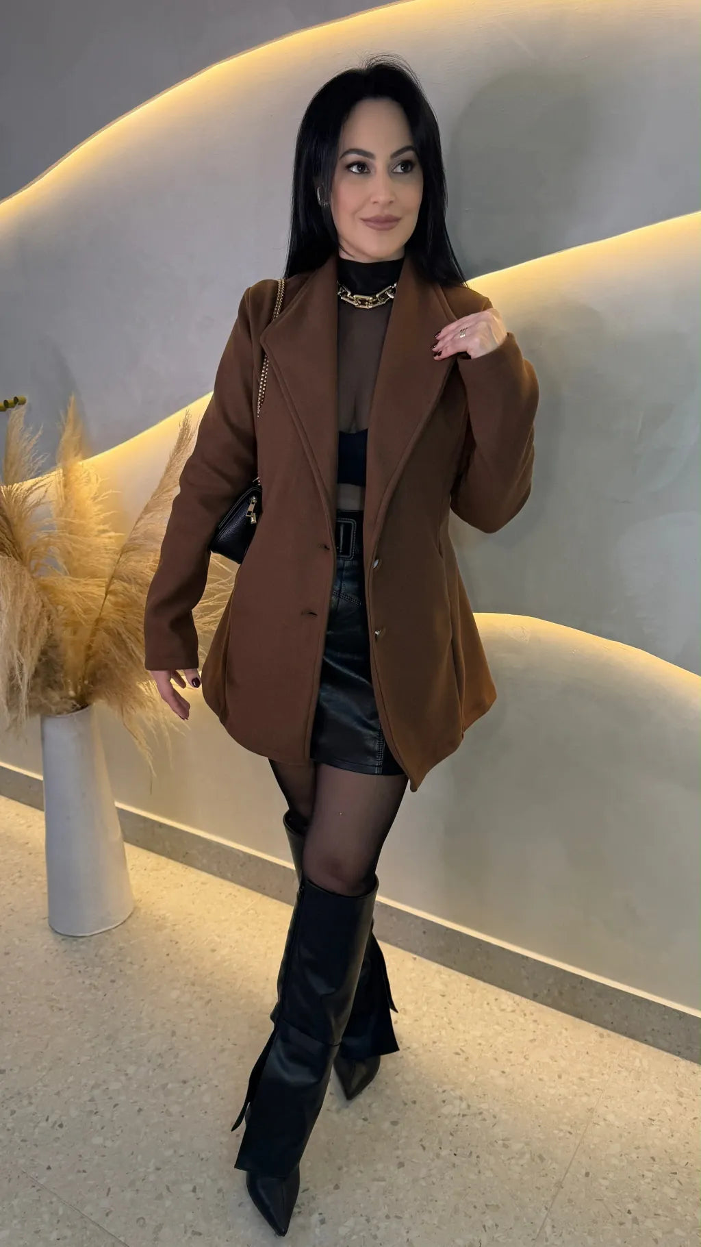 Sobretudo Alice Off White com Botões Frontais encapados